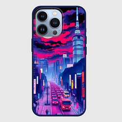Чехол iPhone 13 Pro Яркий японский мегаполис