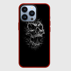 Чехол iPhone 13 Pro Череп с шипами