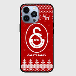 Чехол iPhone 13 Pro Новогодний Galatasaray с оленями