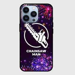 Чехол для iPhone 13 Pro Праздничный Chainsaw Man, цвет: 3D-черный