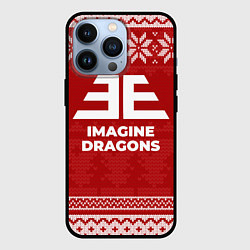 Чехол iPhone 13 Pro Новогодний Imagine Dragons