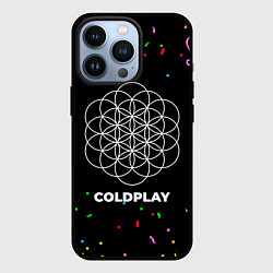 Чехол iPhone 13 Pro Coldplay конфети