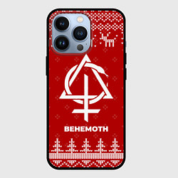 Чехол iPhone 13 Pro Новогодний Behemoth с оленями