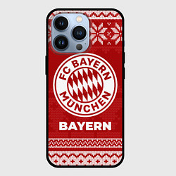 Чехол для iPhone 13 Pro Новогодний Bayern, цвет: 3D-черный