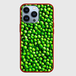 Чехол для iPhone 13 Pro Горошек, цвет: 3D-красный