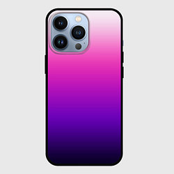 Чехол для iPhone 13 Pro Градиент Argon розово-фиолетовый, цвет: 3D-черный