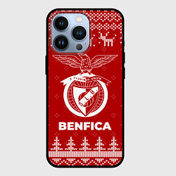 Чехол iPhone 13 Pro Новогодний Benfica с оленями