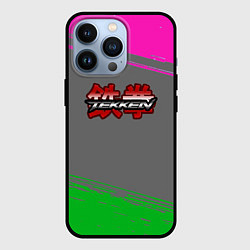 Чехол iPhone 13 Pro Tekken краски неоновые