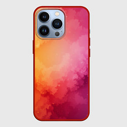 Чехол для iPhone 13 Pro Облака краски, цвет: 3D-красный