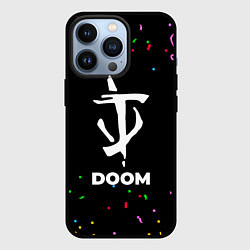 Чехол для iPhone 13 Pro Doom конфети, цвет: 3D-черный