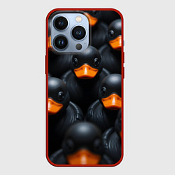 Чехол iPhone 13 Pro Черные уточки