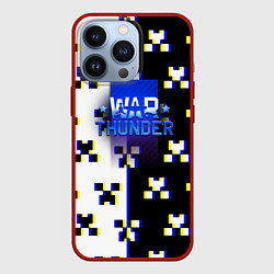 Чехол для iPhone 13 Pro Warthunder x minecraft, цвет: 3D-красный