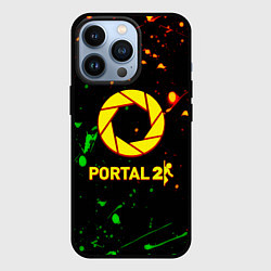 Чехол для iPhone 13 Pro Portal кислотные краски, цвет: 3D-черный