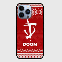 Чехол iPhone 13 Pro Новогодний Doom