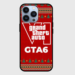 Чехол для iPhone 13 Pro GTA6 new year, цвет: 3D-черный