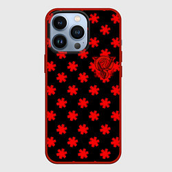 Чехол iPhone 13 Pro Bullet for my valentine pattern