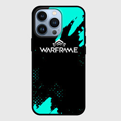 Чехол iPhone 13 Pro Warframe краски голубые