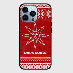 Чехол iPhone 13 Pro Новогодний Dark Souls