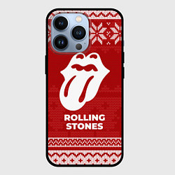 Чехол iPhone 13 Pro Новогодний Rolling Stones