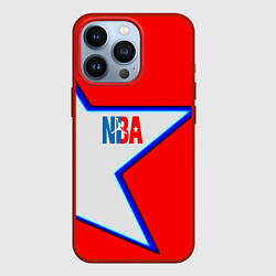 Чехол для iPhone 13 Pro NBA star, цвет: 3D-красный