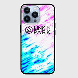 Чехол для iPhone 13 Pro Linkin park rock краски, цвет: 3D-черный