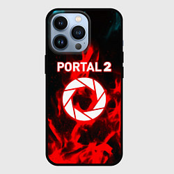 Чехол iPhone 13 Pro Portal flame steel game