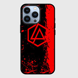 Чехол iPhone 13 Pro Linkin park краски всплеск текстура