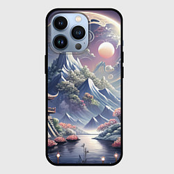 Чехол для iPhone 13 Pro Япония - природа, цвет: 3D-черный