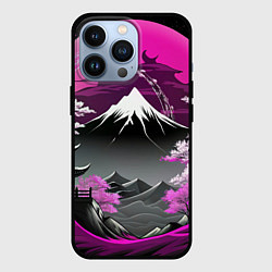 Чехол iPhone 13 Pro Япония природа в коллаже