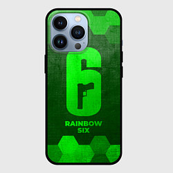 Чехол iPhone 13 Pro Rainbow Six - green gradient