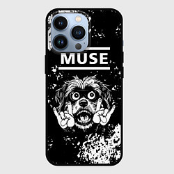 Чехол для iPhone 13 Pro Muse рок пес, цвет: 3D-черный