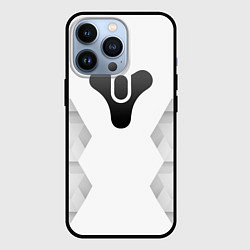 Чехол для iPhone 13 Pro Destiny white poly, цвет: 3D-черный