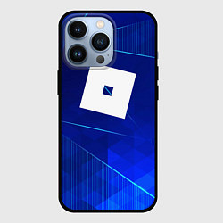 Чехол для iPhone 13 Pro Roblox blue poly, цвет: 3D-черный