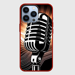 Чехол iPhone 13 Pro Микрофон и звуковые волны