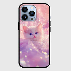 Чехол iPhone 13 Pro Котенок в пузырях