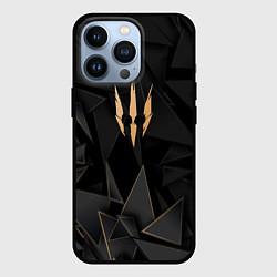 Чехол iPhone 13 Pro The Witcher golden poly