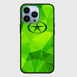 Чехол для iPhone 13 Pro JAC green poly, цвет: 3D-черный