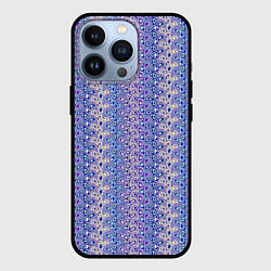 Чехол iPhone 13 Pro Сиреневый с узором паттерн