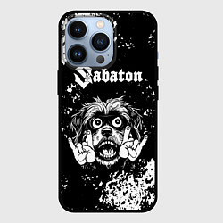 Чехол для iPhone 13 Pro Sabaton рок пес, цвет: 3D-черный