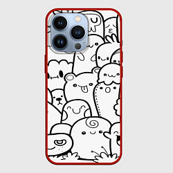 Чехол iPhone 13 Pro Doodle monsters