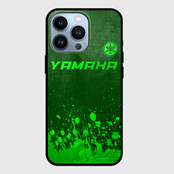 Чехол iPhone 13 Pro Yamaha - green gradient посередине