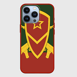 Чехол iPhone 13 Pro Мотострелковые войска: герб со щитом