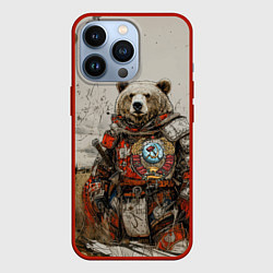Чехол iPhone 13 Pro Русский медведь в поле