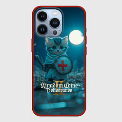 Чехол iPhone 13 Pro Kingdom Come Deliverance 2 котик рыцарь