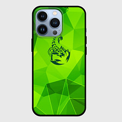 Чехол iPhone 13 Pro Scorpions green poly