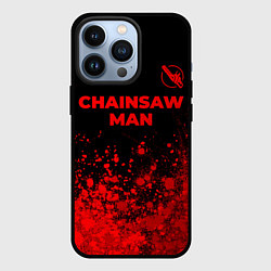 Чехол iPhone 13 Pro Chainsaw Man - red gradient посередине