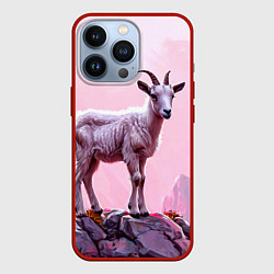 Чехол iPhone 13 Pro Козлик в розовом свете