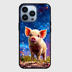 Чехол iPhone 13 Pro Поросенок и звездное небо