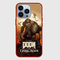 Чехол для iPhone 13 Pro Палач рока Doom the dark ages, цвет: 3D-красный