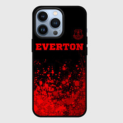 Чехол для iPhone 13 Pro Everton - red gradient посередине, цвет: 3D-черный